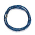 Agate bleue | Argent sterling .925 | Enveloppement de pierres précieuses